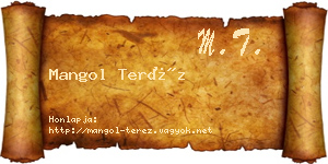 Mangol Teréz névjegykártya